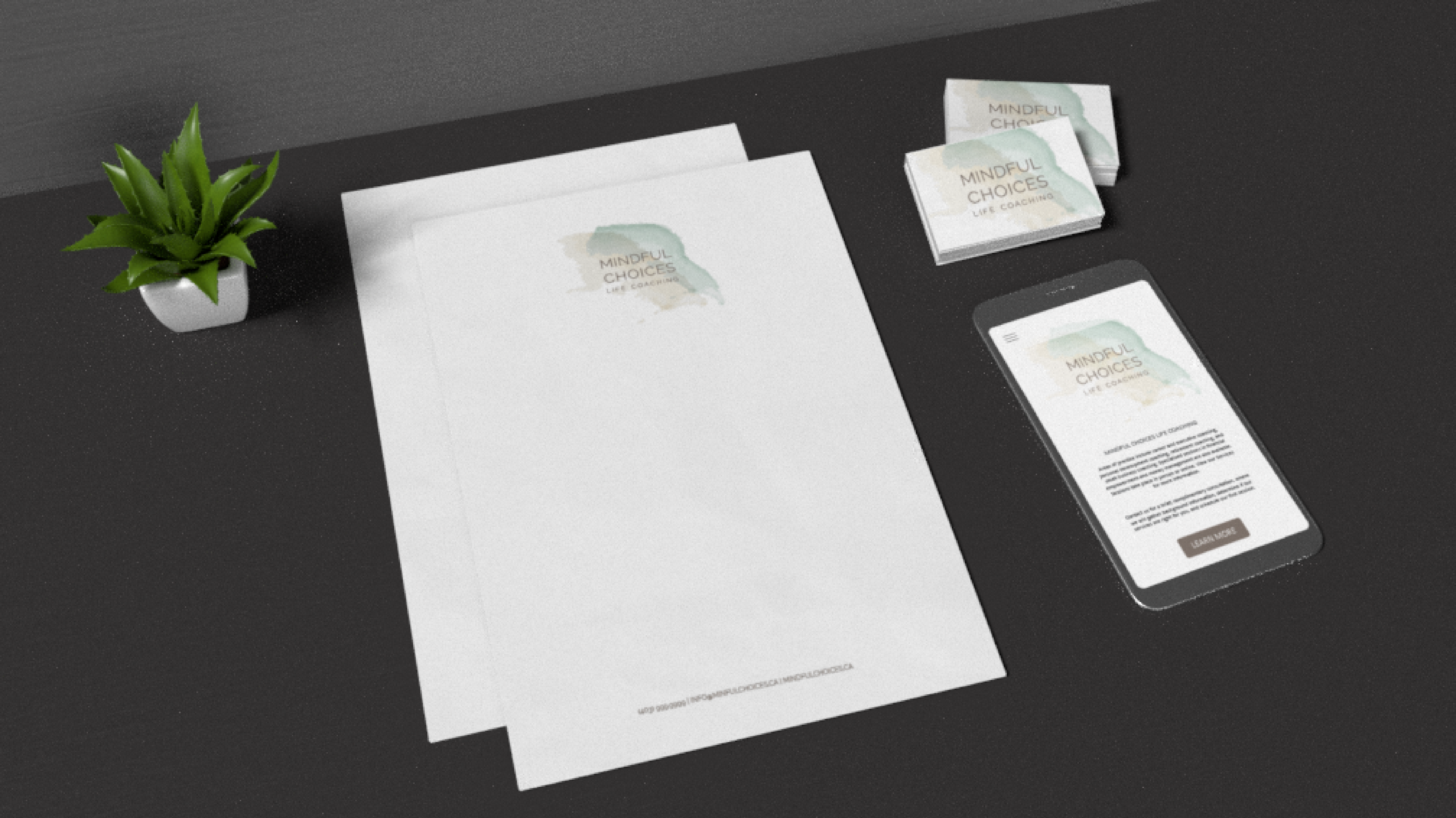 Brand work sample by MWK Marketing & Design.