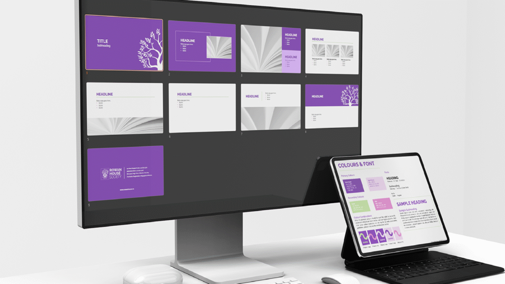 Brand work example by MWK Marketing & Design.